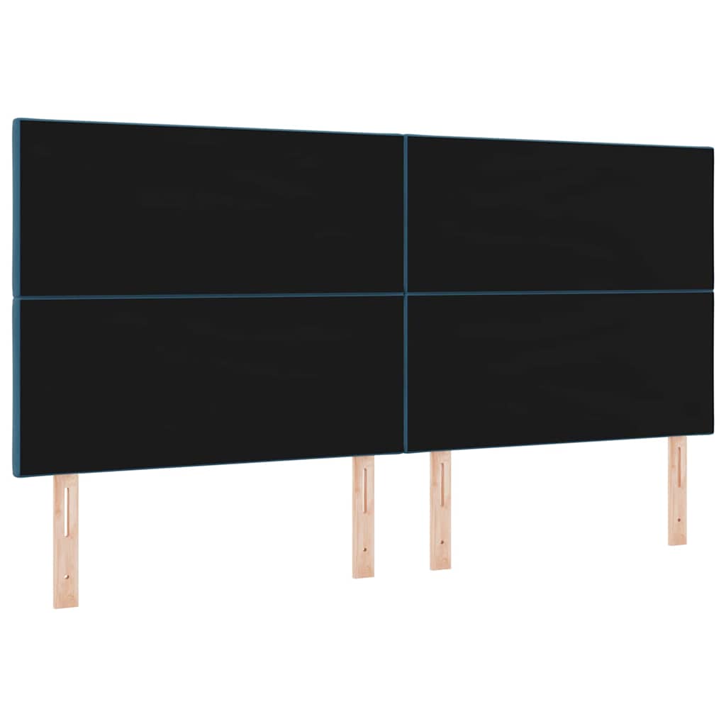 LED sengegavl Mørk blå 200 cm Fløjl