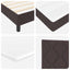 Box spring seng med hovedgærde Mørk Brun 80 x 200 cm Stof