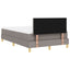 Box spring seng med pude Gråbrun 120 x 190 cm Stof