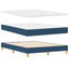 Box spring seng med pude med hovedgærde Blå 140 x 190 cm Stof