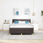Box spring seng med pude Mørk Brun 160 x 200 cm Stof