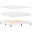 Box spring seng med madras Hvid 180 x 200 cm Kunstlæder