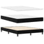 Box spring seng med madras Sort 140 x 190 cm Fløjl