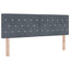 Box spring seng med madras Mørkegrå 140 x 200 cm Fløjl