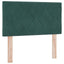 Box spring seng med hovedgærde Mørkegrøn 80 x 200 cm Fløjl
