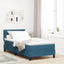 Box spring seng med hovedgærde Mørk blå 90 x 200 cm Fløjl