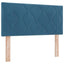 Box spring seng med hovedgærde Mørk blå 100 x 200 cm Fløjl