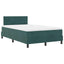 Box spring seng med hovedgærde Mørkegrøn 120 x 190 cm Fløjl