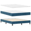 Box spring seng med hovedgærde Mørk blå 160 x 200 cm Fløjl
