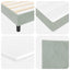 Box spring seng med hovedgærde Lysegrå 180 x 200 cm Fløjl