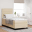 Box spring seng med madras Creme 80 x 200 cm Stof