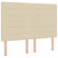 Box spring seng med madras Creme 140 x 190 cm Stof