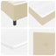 Box spring seng med hovedgærde Creme 100 x 200 cm Stof