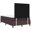 Box spring seng med hovedgærde Mørk Brun 120 x 200 cm Stof