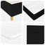 Box spring seng med madras Sort 120 x 190 cm Stof