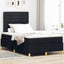 Box spring seng med madras Sort 120 x 190 cm Stof