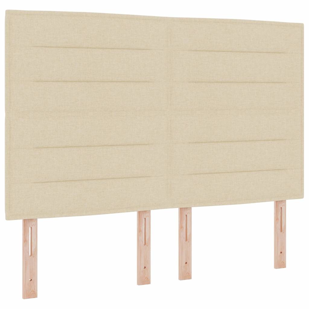 Box spring seng med madras Creme 140 x 200 cm Stof