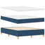 Box spring seng med hovedgærde Blå 160 x 200 cm Stof