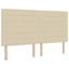 Box spring seng med madras Creme 180 x 200 cm Stof