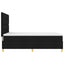 Box spring seng med hovedgærde Sort 160 x 200 cm Stof