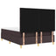 Box spring seng med hovedgærde Mørk Brun 140 x 190 cm Stof