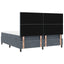 Box spring seng med madras Mørkegrå 180 x 200 cm Fløjl