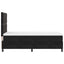 Box spring seng med hovedgærde Sort 90 x 190 cm Fløjl