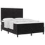 Box spring seng med hovedgærde Sort 160 x 200 cm Fløjl