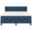 Box spring seng med hovedgærde Blå 140 x 200 cm Stof