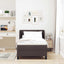 Box spring seng med hovedgærde Mørk Brun 100 x 200 cm Stof