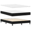 Box spring seng med hovedgærde Sort 140 x 200 cm Stof