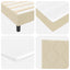 Box spring seng med hovedgærde Creme 160 x 200 cm Stof