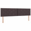 Box spring seng med hovedgærde Mørk Brun 180 x 200 cm Stof
