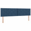 Box spring seng med hovedgærde Blå 180 x 200 cm Stof