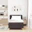 Box spring seng med madras Mørk Brun 90 x 200 cm Stof