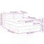 Box spring seng med madras Creme 140 x 190 cm Stof
