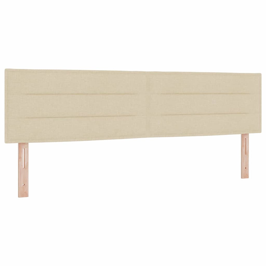 Box spring seng med madras Creme 180 x 200 cm Stof