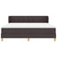 Box spring seng med hovedgærde Mørk Brun 180 x 200 cm Stof