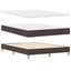 Box spring seng med hovedgærde Mørk Brun 160 x 200 cm Stof