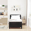 Box spring seng med hovedgærde Sort 80 x 200 cm Fløjl