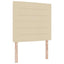 Box spring seng med madras Creme 90 x 190 cm Stof