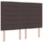 Box spring seng med madras Mørkebrun 140 x 190 cm Stof