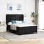 Box spring seng med hovedgærde Sort 160 x 200 cm Stof