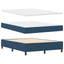 Box spring seng med hovedgærde Blå 160 x 200 cm Stof