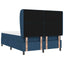 Box spring seng med hovedgærde Blå 160 x 200 cm Stof