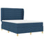 Box spring seng med madras med hovedgærde Blå 200 x 160 cm Stof