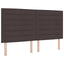 Box spring seng med madras Mørk Brun 200 x 180 cm Stof