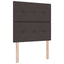 Box spring seng med hovedgærde Mørk Brun 190 x 90 cm Stof