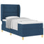 Box spring seng med hovedgærde Blå 190 x 90 cm Stof