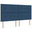 Box spring seng med hovedgærde Blå 200 x 180 cm Stof